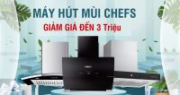 Chefs EH R107E7G đẳng cấp của một chiếc hút mùi chữ \"T\"