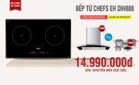 Mua bếp Chefs EH DIH888 chỉ 14.9 triệu đồng vẫn tặng thêm máy hút mùi